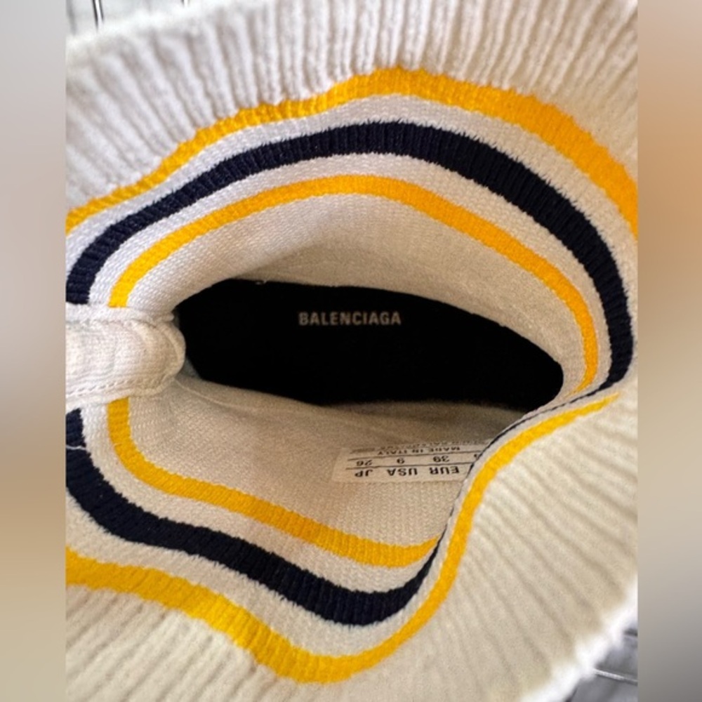 Balenciaga‎ Speed 2.0 Recycled Knit Sneaker White Sock Sneakers size EUR 39 - Picture 10 of 16